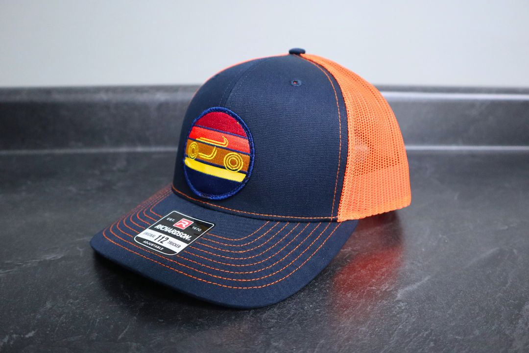 Sunset Patch Mesh Snapback Hat 3 Color Options