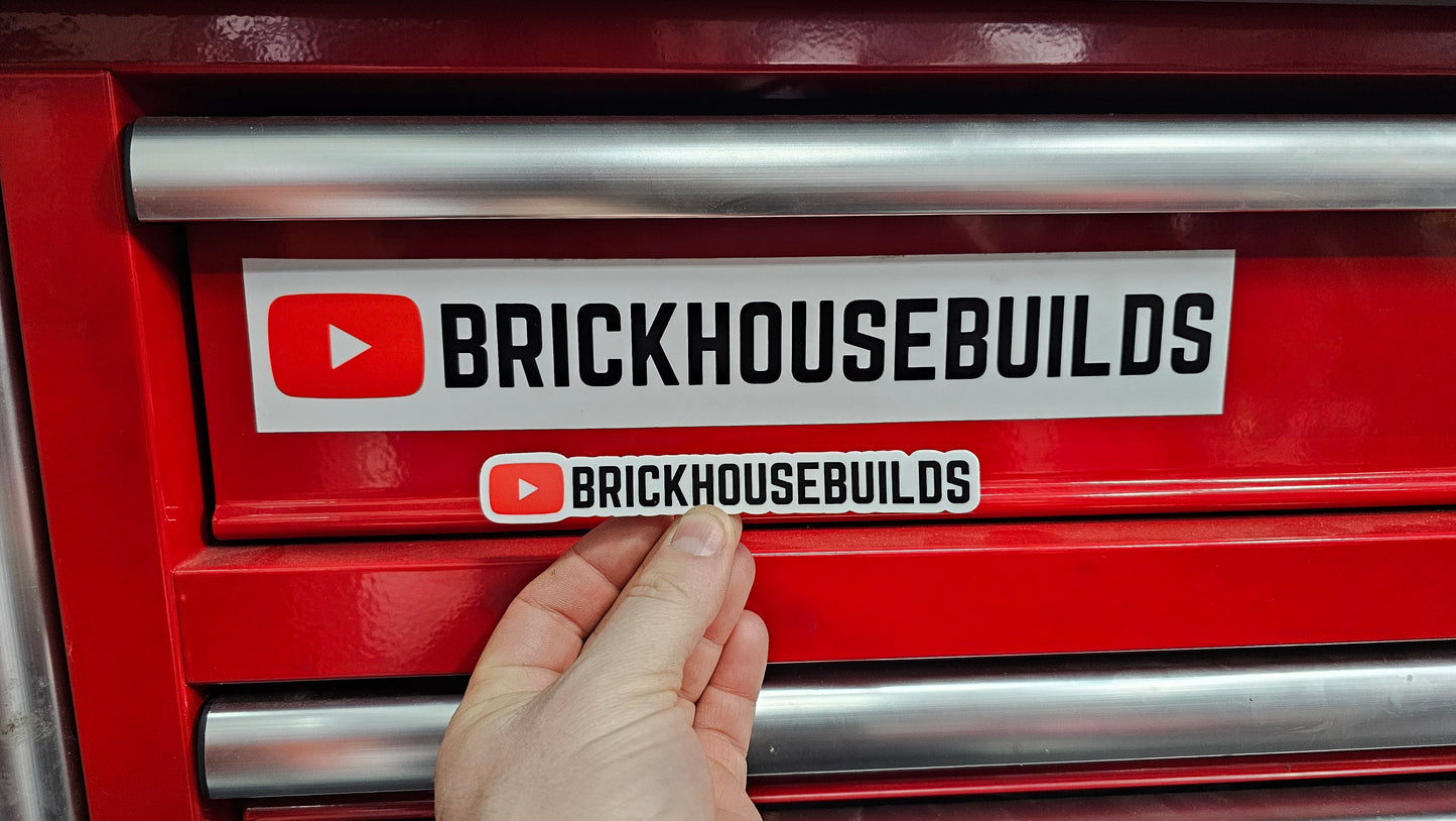 Brick House Builds YouTube Sticker