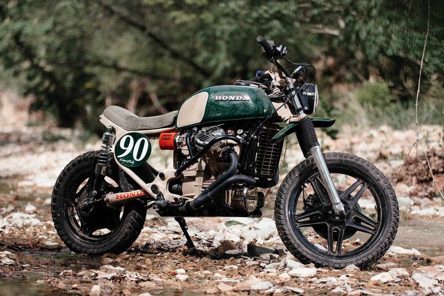 Custom Honda CX500 - Ranger Green!