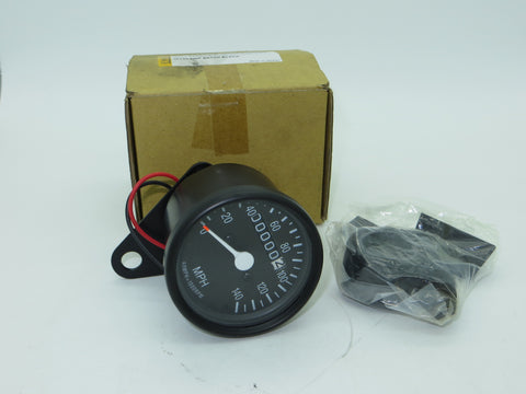 NEW Emgo Mini Speedometer Gauge Satin Black 1:1