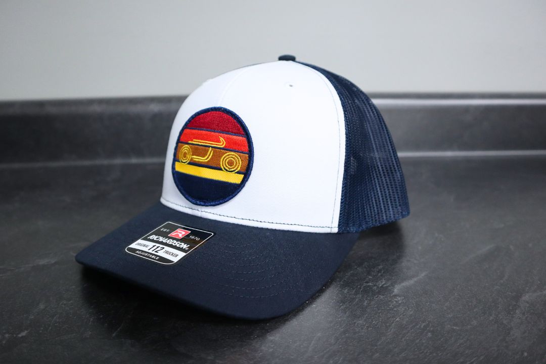 Sunset Patch Mesh Snapback Hat 3 Color Options